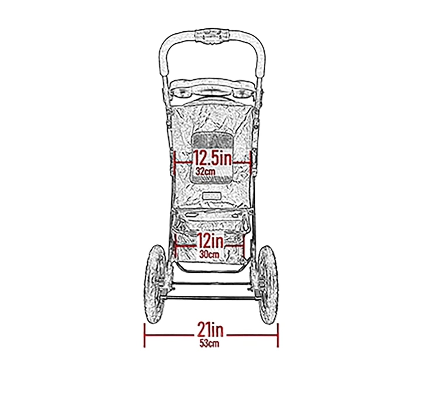 Pet Gear No-Zip NV Pet Stroller for Cats/Dogs, Zipperless Entry, Easy One-Hand Fold, Gel-Filled Tires, Plush Pad + Weather Cover Included, Black Spots