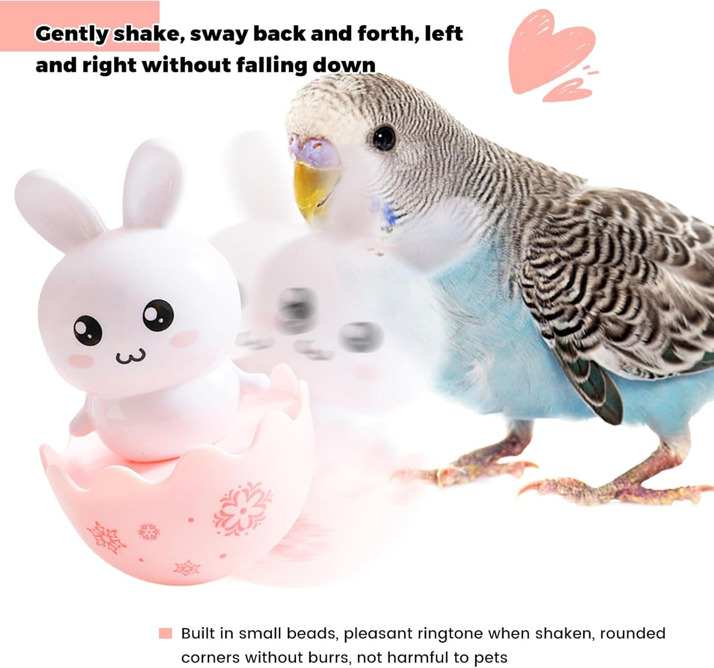 10 Pieces Bird Toys-Bird Toys for Parakeets, Suitable Budgies Cockatiels Lovebird Monk Parakeet Amazon Parrot Sun Conure