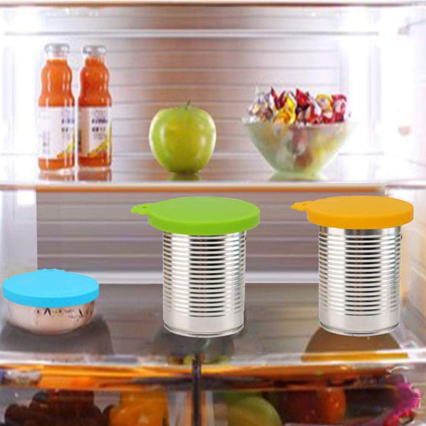 Food Can Covers/4 Pack/Universal BPA Free Silicone Dog Cat Food Can Lids for Dog and Cat Food/Fits All Standard Size Dog and Cat Can Tops for Pet Food Storage(Mix Color2)