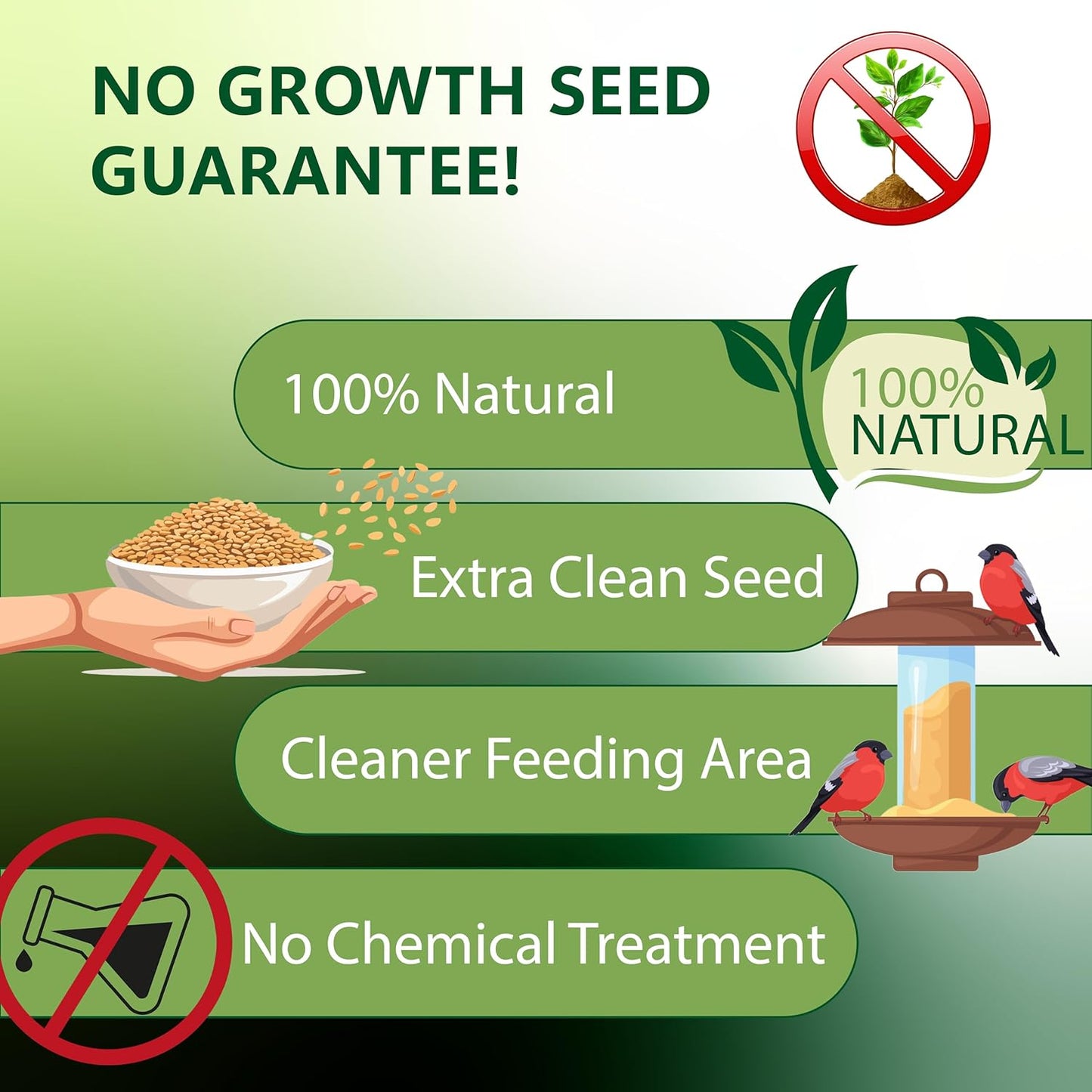 Nyjer/Thistle Seeds with Empty Sock for Wild Bird Food - 5 Pounds I No Grow Seed