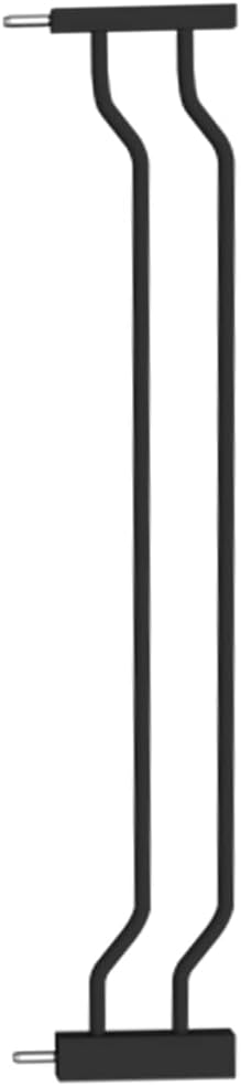 Extra Wide Baby Gate with 4.72in Extensions, Walk-Through, Auto Close, Pressure Mount Child Safety Gate (Black, Extension-4.72"/12cm)