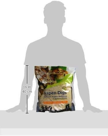 Galápagos (05064) Aspen Digs Shavings Bedding, 8-Quart, Natural