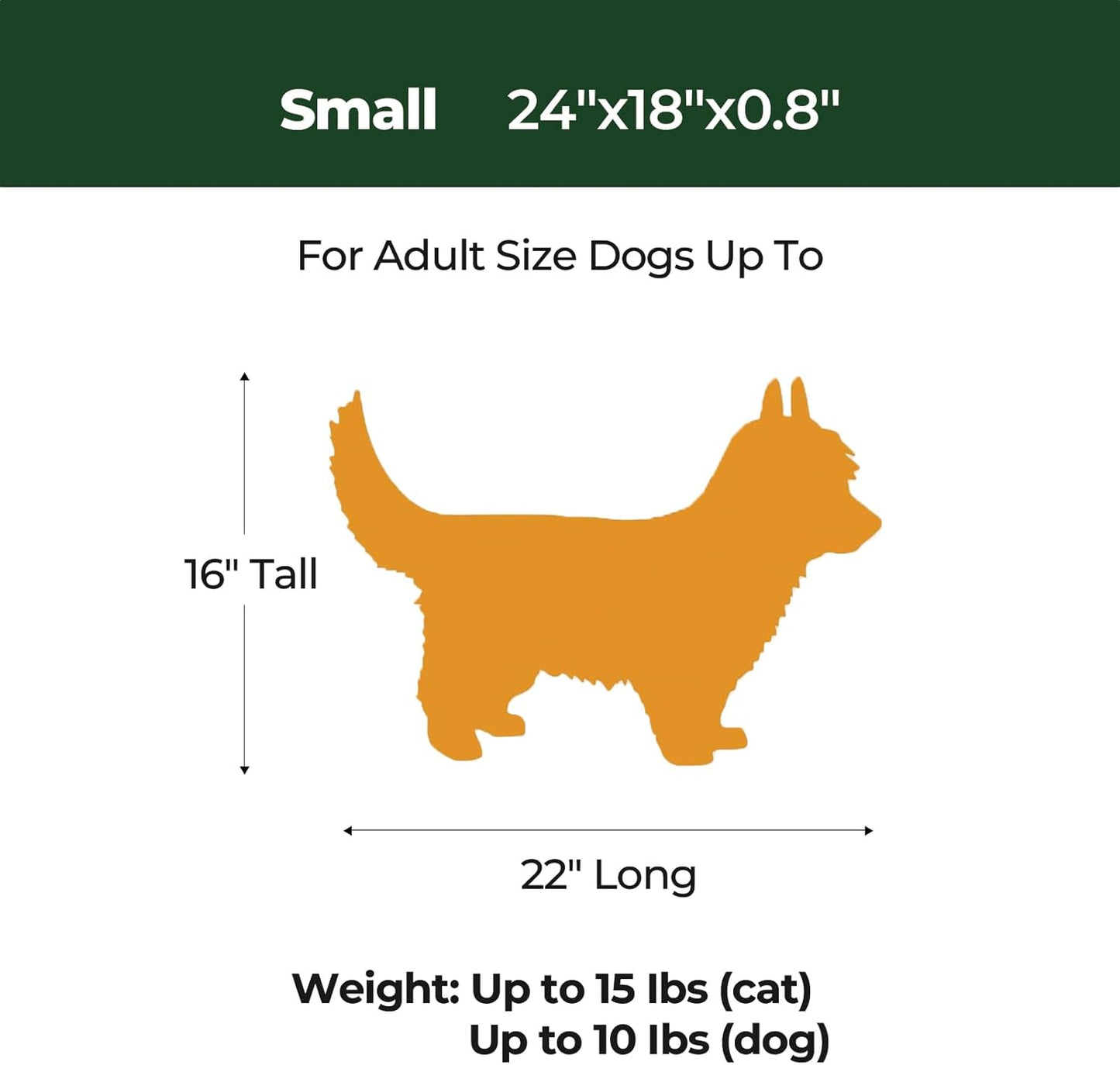 BALANCE Dog Crate Pad, Dog Foam Crate Mat Kennel Pad, Washable Water-Resistant Pet Bed Flat Dogs Cage Mat for Small Dogs, 2 Packs