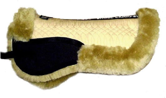 Engel Sheepskin Lined Half Saddle Pad - Medium Size