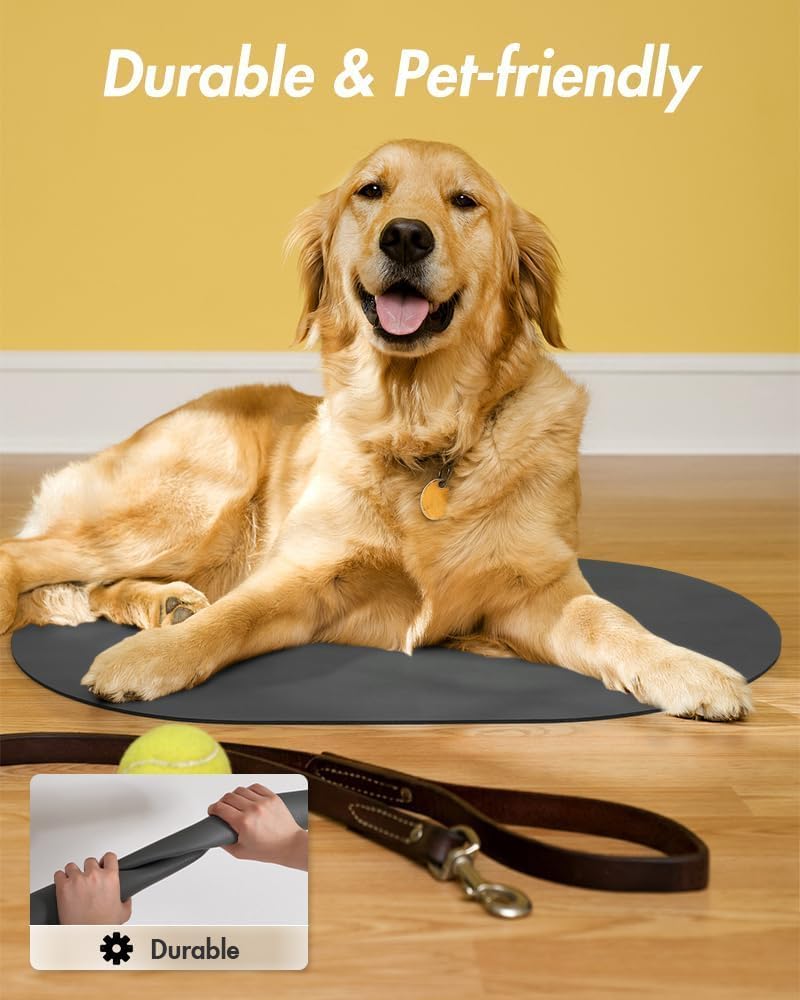 Absorbent Dog Water Mat-Dog Mat for Food and Water Bowl, Quick Dry Pet Feeding Mat, No Stains Dog Food mat, Dog Accessories Pet Supplies Mat-Dog Water Bowl Mat for Messy Drinkers