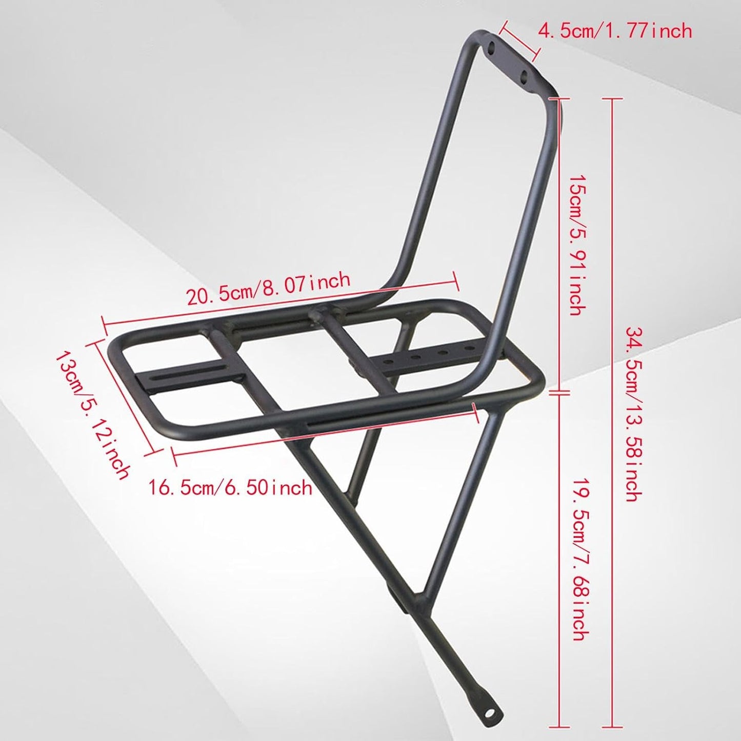 Basket Black Front Sturdy Construction Aluminum Alloy Large Capacity Accessories Cargo Container for Pet Transport