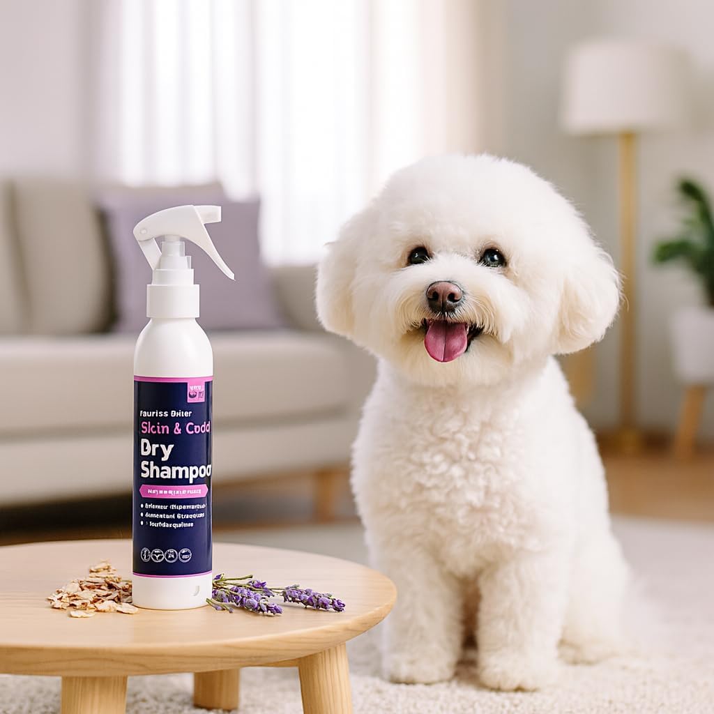 Honest Paws Dog Dry Shampoo - Waterless No Rinse Spray Formula Reducing Itch Cleanse Hydrate Nourish Dry Skin and Smelly Coat Help Decrease Odor Shedding and Allergies - Coconut & Mango - 8 oz