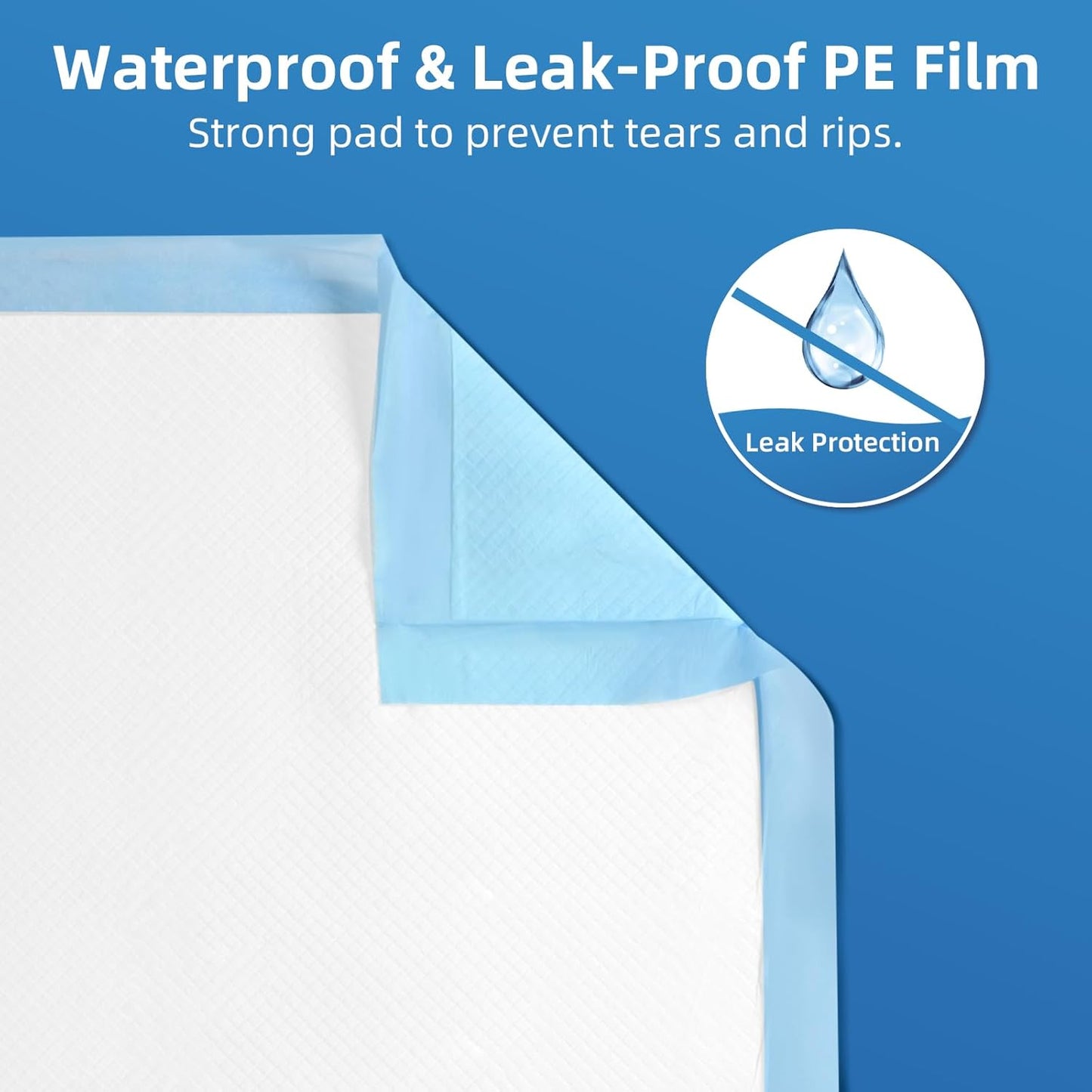 Extra Large Chucks 36"x36" Disposable XXL Heavy Duty Absorbent Elderly Adults Incontinence Bed Pads,Waterproof Thicken Puppy Pee Pad,Changing Underpads for Women and Baby[25 Pads]