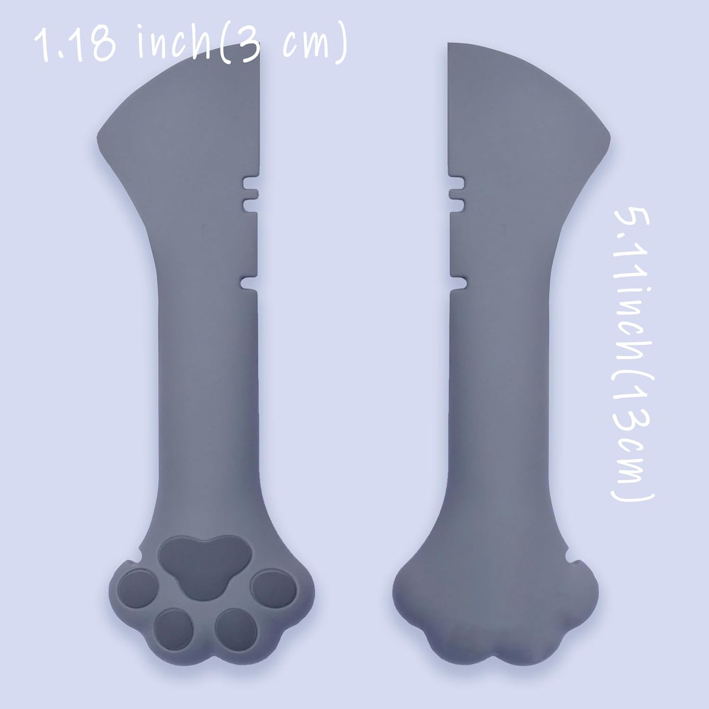 Meow&Woof Cat Wet Food Spoon, Mini Spatula for Pet Canned Food, BPA Free Can Spoons for Animal Feeding, Small Jars Spatulas, Easy Clean Scraper for Dog Food Cans （2 Spoons）