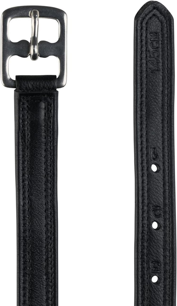 HORZE Double Stitched Adjustable Stirrup Leathers with Nylon (Pair)