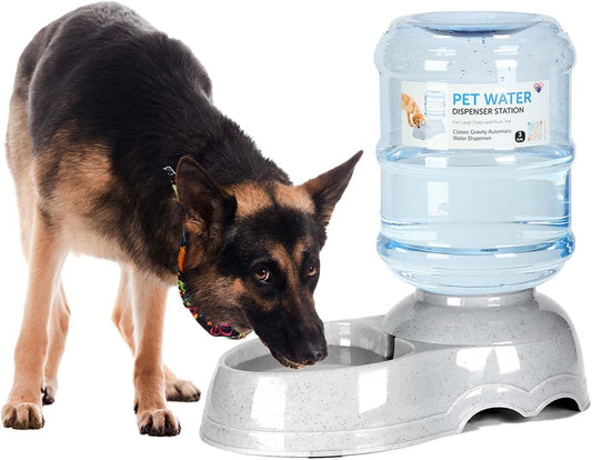 Pet Water Dispenser for Large Dogs and Multi-Pet, 3 Gallon Dog Water Bowl Dispenser, Basic Automatic Gravity Dog Cat Water Feeder, Large Capacity Pets Drinking Fountain, BPA-Free