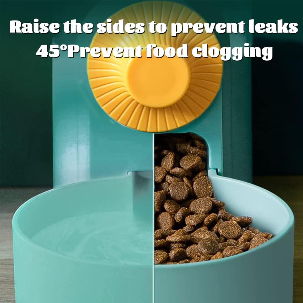 Pet Hanging Automatic Feeders Drinking Bowls 40oz, Auto Gravity Pet Feeding Water Set, Cage Pet Feeding Bowls Dispenser for Cats Dogs Puppy, Rabbit Hamsters Chinchilla Hedgehog (White-Food)