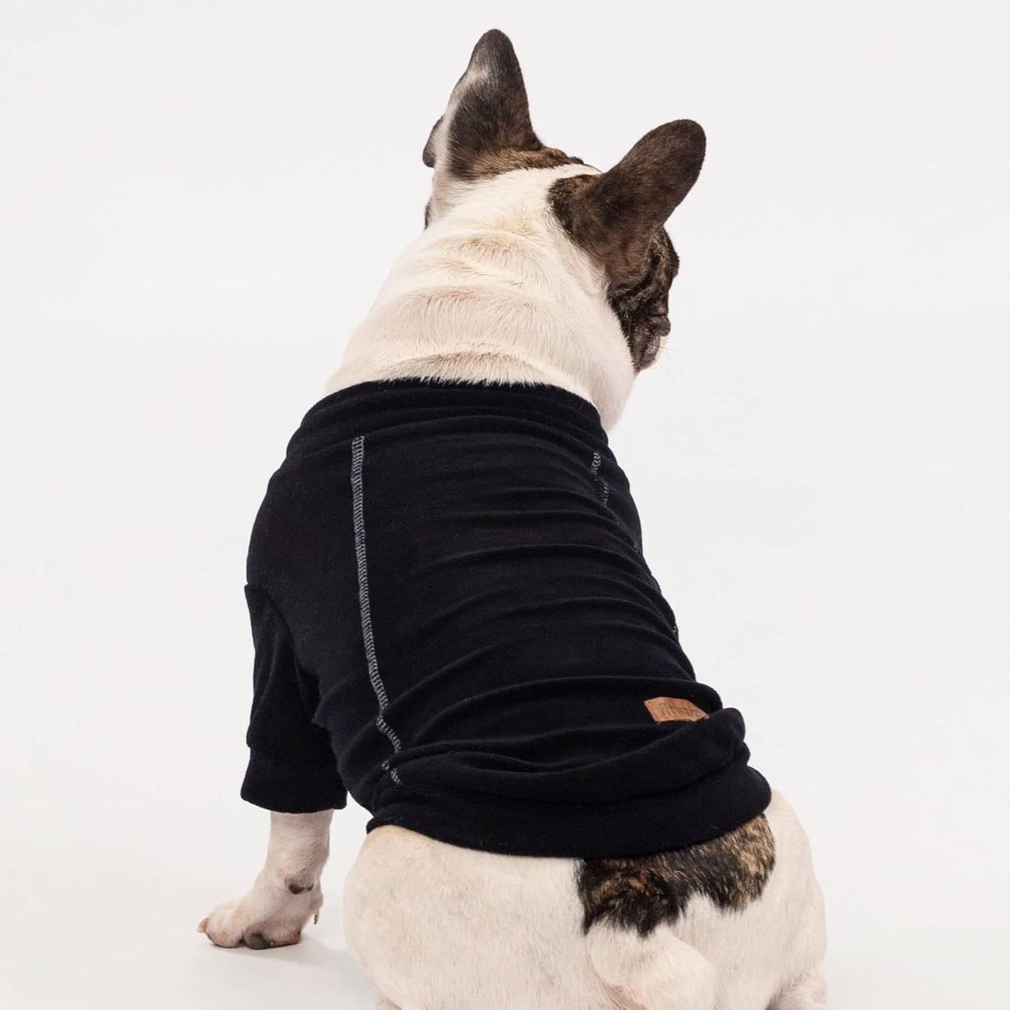 Fitwarm 3 Pack Classic Fleece Dog Sweater, Winter Clothes for Small Dogs Boy Girl, Turtleneck Dog Sweatshirt, Pet Pullover Jumper, Cat Apparel, Black, Olive Green, Cream, XXL