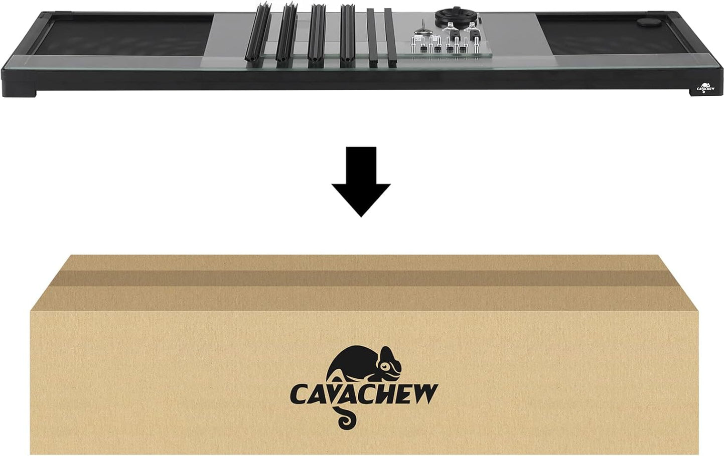 67 Gallon Reptile Tank, Glass Reptiles Terrarium 48" x 18" x 18", Sliding Door, Top Ventilation, Cable Pass, Humidify Hole, Large Reptile Cage Habitat for Bearded Dragon, Lizard, Snake, Gecko