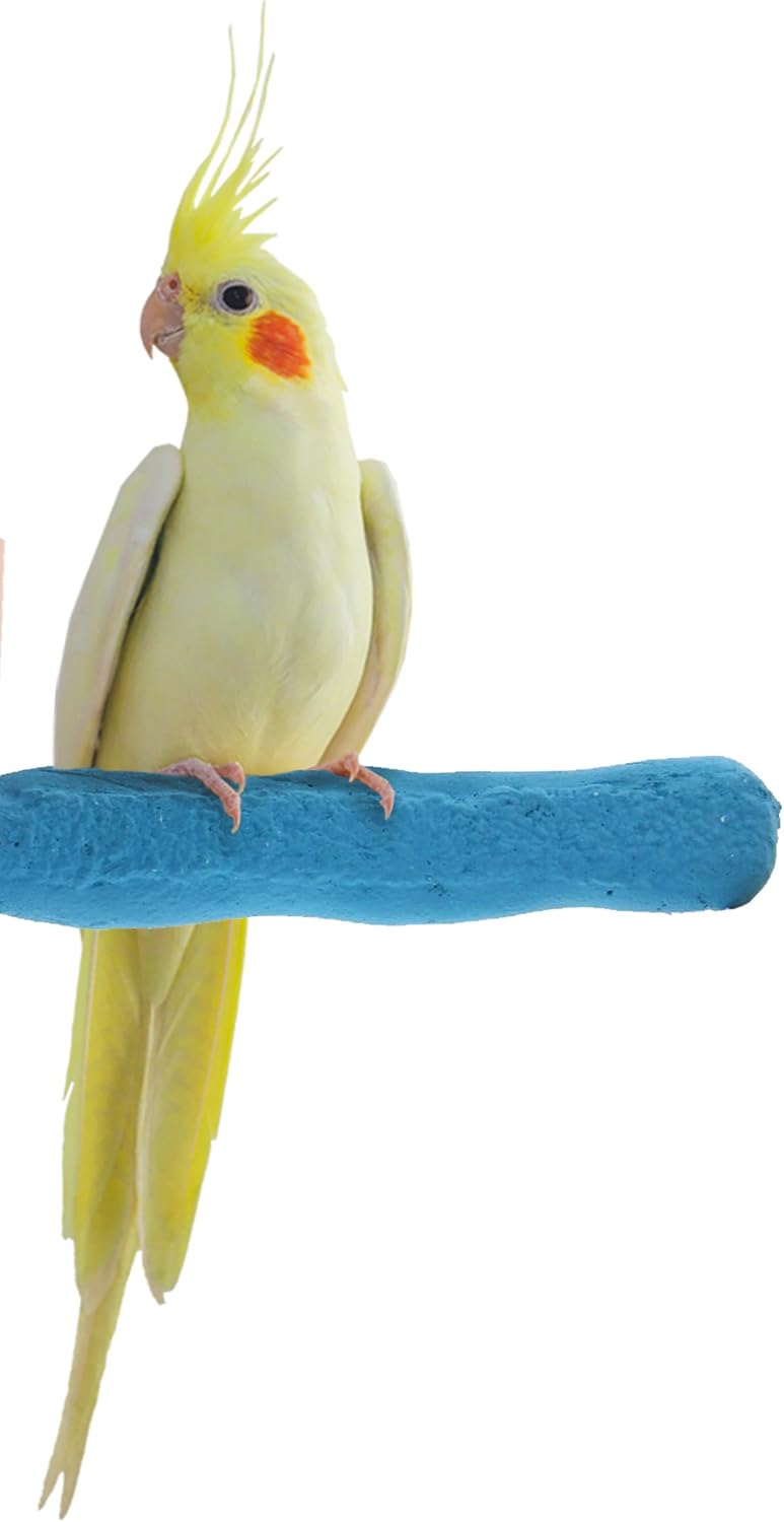 Comfort Grip Safety Perch for Bird Cages - Pedicure Perch for Birds to Keep Nails and Beaks in Top Condition - Safe Easy to Install Bird Cage Accessories - X-Small 4.5"