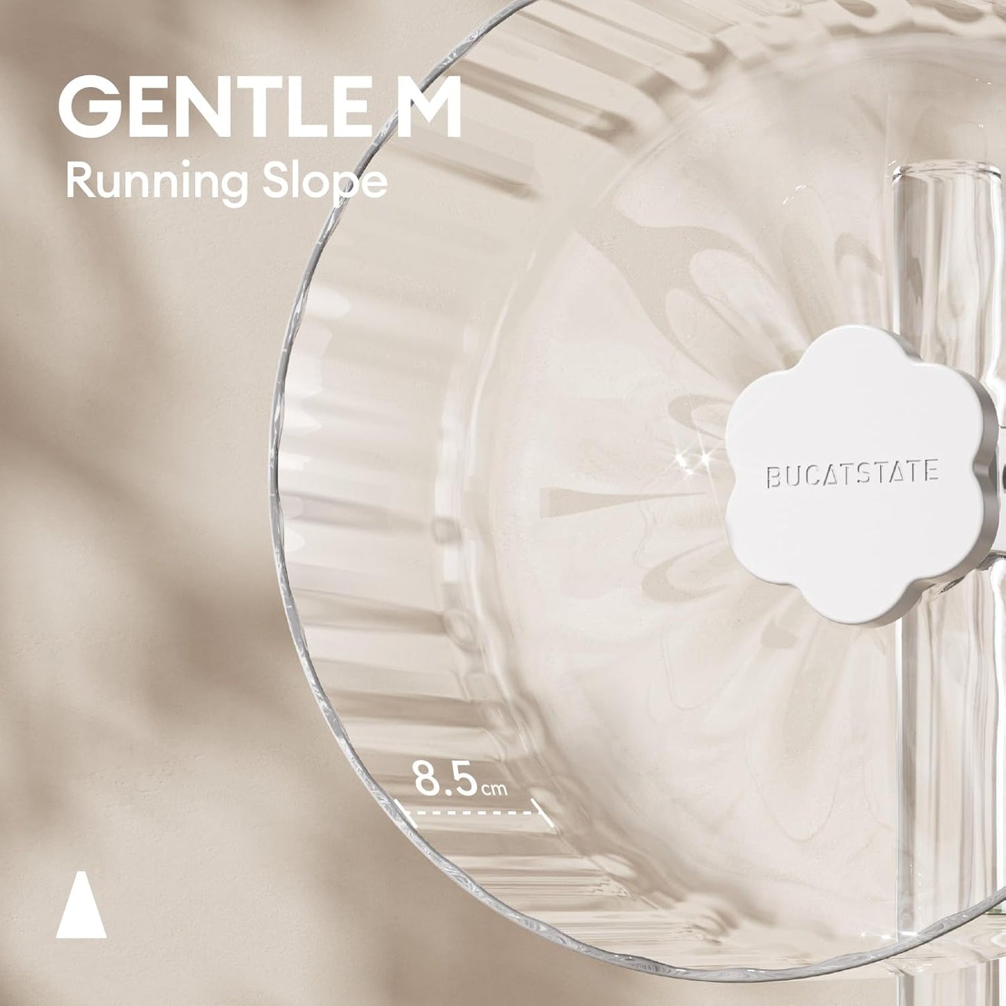 BUCATSTATE Hamster Exercise Wheel 8.2", Upgraded Super-Silent Spinner Hamster Running Wheels with Adjustable Base & Rust-roof Bearing for Dwarf Syrian Hamster Gerbils Rats