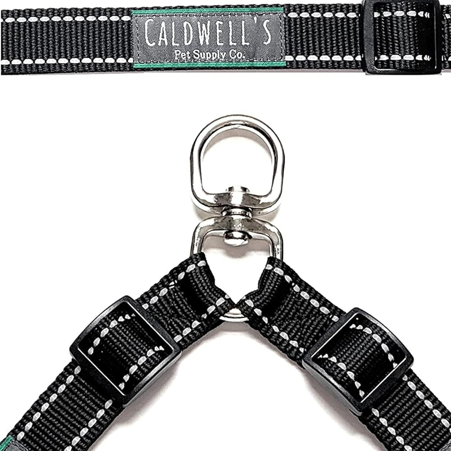 Caldwell's Pet Supply Co. Leash Coupler, Two Dog Leash Splitter to Split Leashes for Walking 2 Dogs, Tangle Free Double Dog Leashes Connector, Adjustable Attachment for Medium or Large Dogs