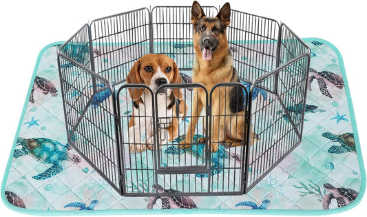 IEUUMLER Washable Pee Pads for Dogs, 1 Pack Reusable Waterproof Puppy Pads, Non-Slip Super Absorbent Dog Training Pad for Playpen Crate Bed EU012