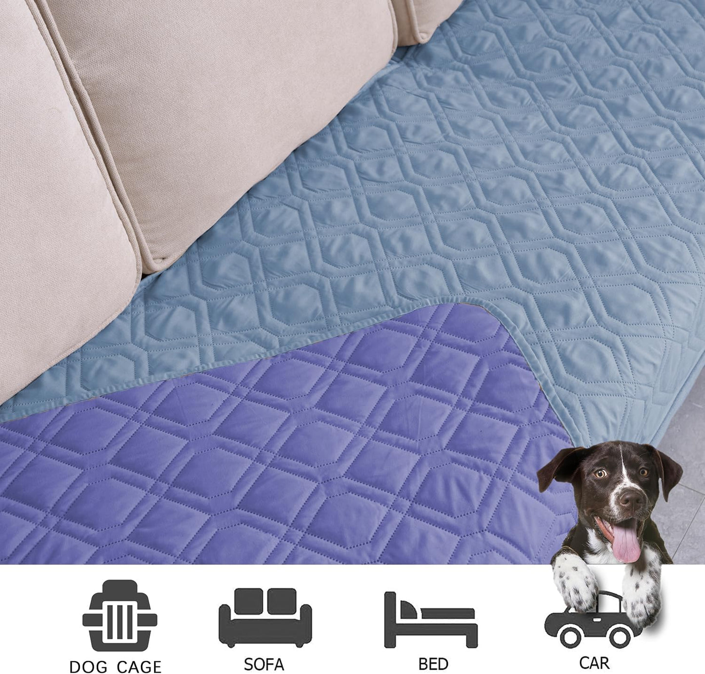 Ameritex Waterproof Dog Bed Cover Pet Blanket for Furniture Bed Couch Sofa Reversible