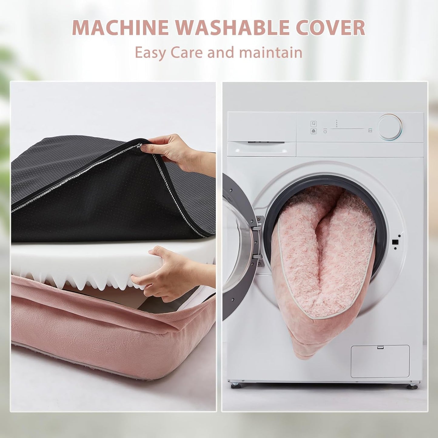 BFPETHOME Orthopedic Dog Beds for Large Dogs-Waterproof Sofa Dog Bed with Removable Washable Cover, Large Pet Bed with Waterproof Lining and Nonskid Bottom, Pet Bed for Dogs