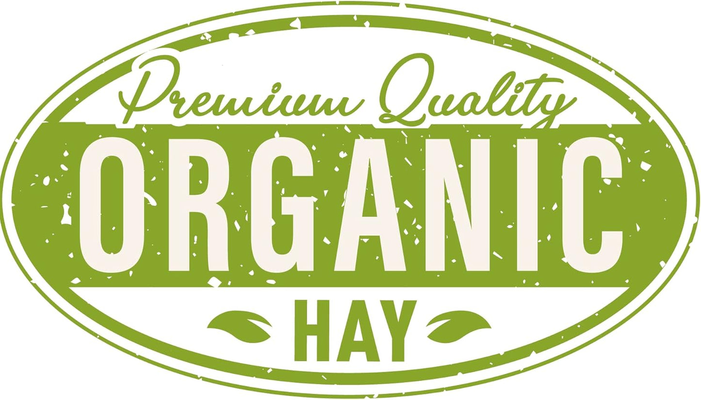 Blue Mountain Hay High-Altitude Hay - Organic Alfalfa, 25lb - High Protein, Fiber & Mineral-Rich - Soft, Leafy, High Leaf Retention - Ideal for Goats, Rabbits, Guinea Pigs & Other Small Animals