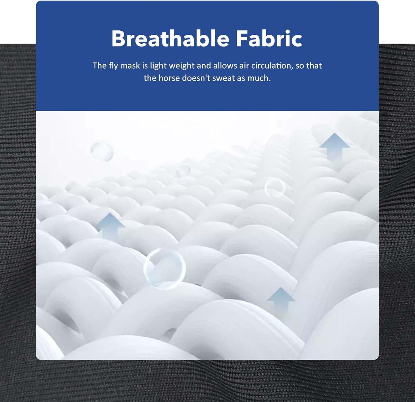 Harrison Howard Super Comfort Stretchy Fly Mask Large Eye Space with UV Protection Soft on Skin with Breathability Leopard Print Full Size