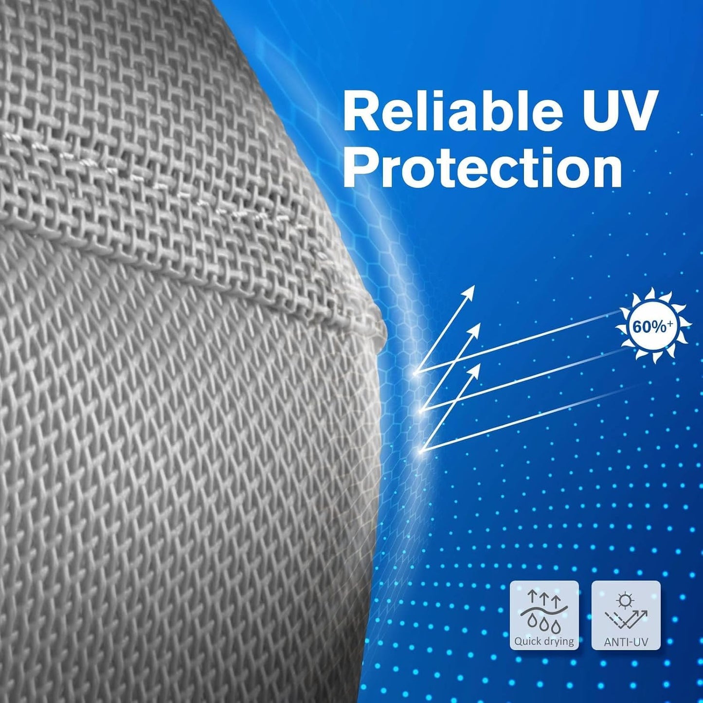 Harrison Howard UV-proof Multi-Function Fabrics Thick Fleece Padding Horse Fly Mask Half Face with Ears Original Grey Horse Large