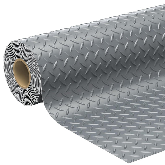 Geemax 7.8 x 18 FT Garage Floor Mats for Under Car, 2.8mm Thickened Rubber Garage Flooring Roll, M Size 140.4 SQFT Garage Car Mat for Mid-Size SUVs, Sports Car