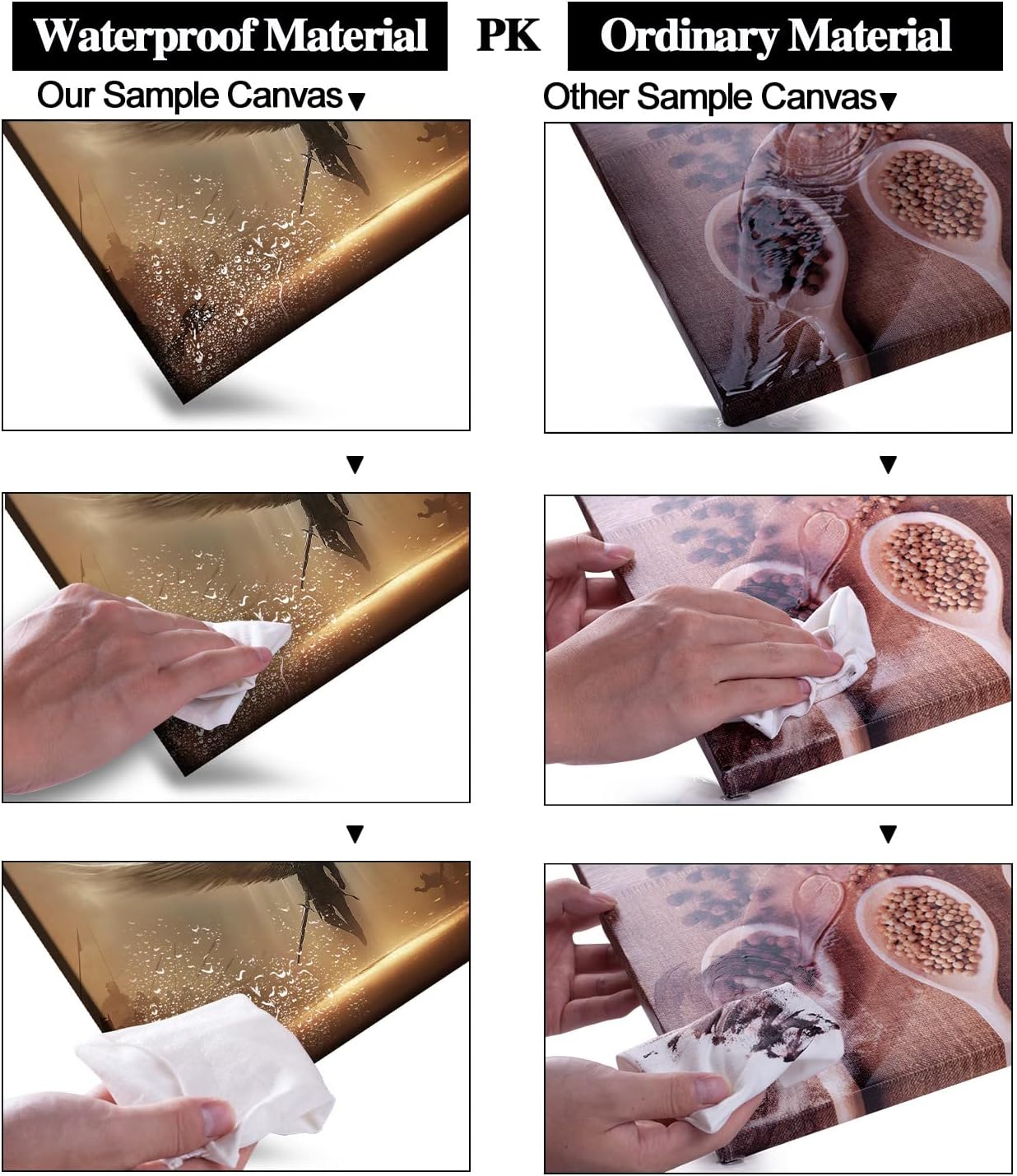 Fantasy Angel Stretched Canvas Wall Art for Living Room Bedroom Home Decoration,Abstract Anime Picture Print Painting Decor Artwork,Mysterious Wing Man Gallery Wrapped Gift,Inner Frame (20x30 Inches)