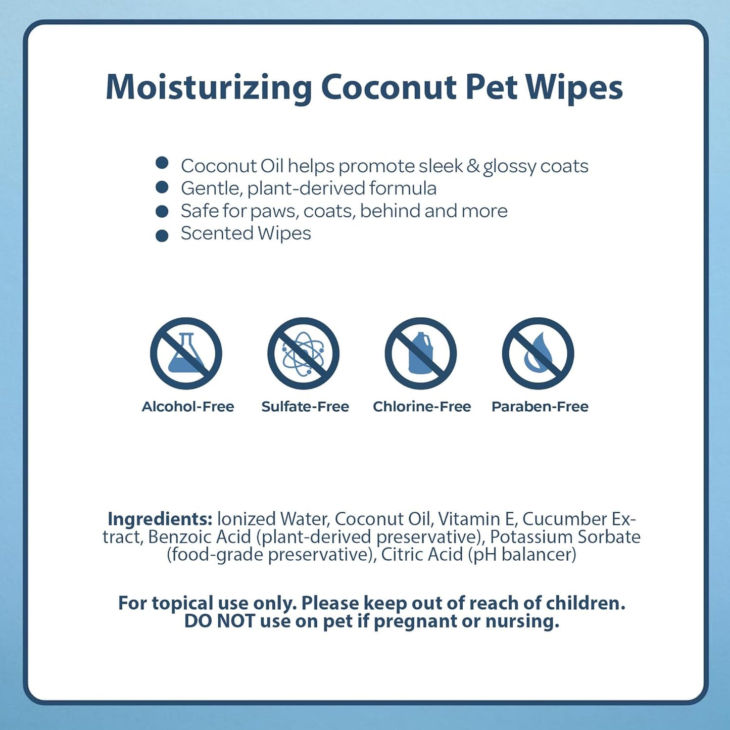 Best Pet Supplies Pet Grooming Wipes for Dogs & Cats,Deodorizer for Coats & Dry, Itchy, or Sensitive Skin, Clean Ears, Paws, Body, & Butt - Moisturizing Coconut, 400 Count