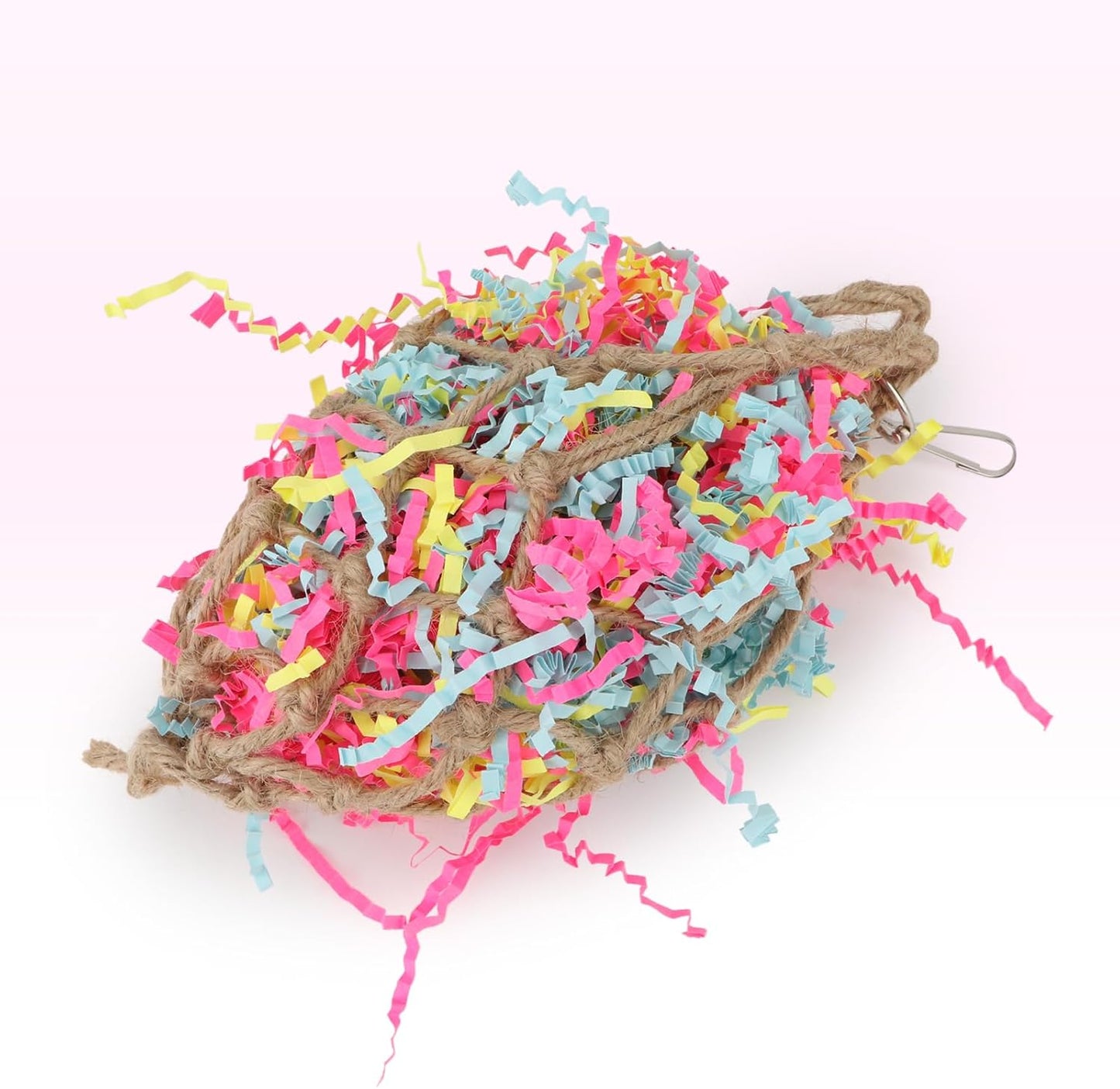 Hypeety Bird Chew Toy Bird Toy Foraging Shredding Climbing Hanging Toy for Parrot Parakeet Cockatiel Conure Cockatoo African Grey Cage Supply Accessories