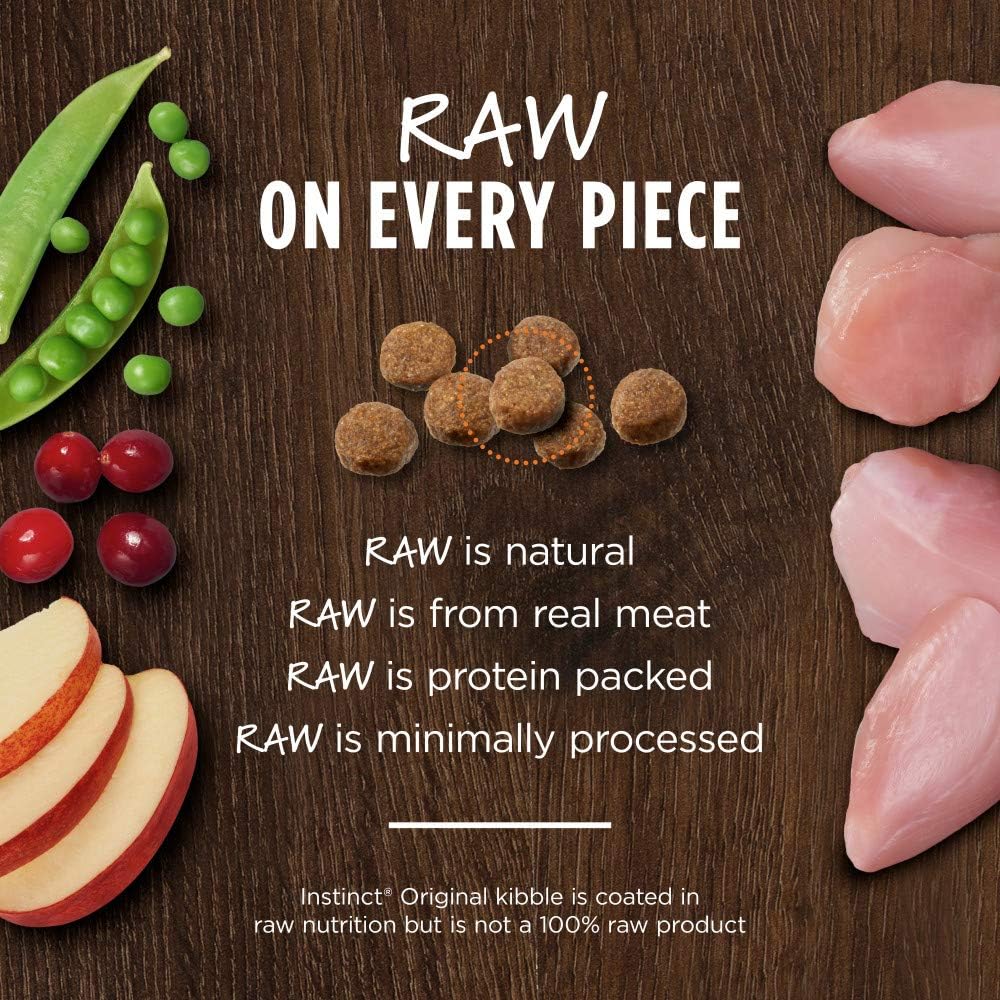 Instinct Original Dry Cat Food, Raw Coated Kibble, High Protein, Grain Free Recipe - Real Rabbit, 4.5 lb. Bag