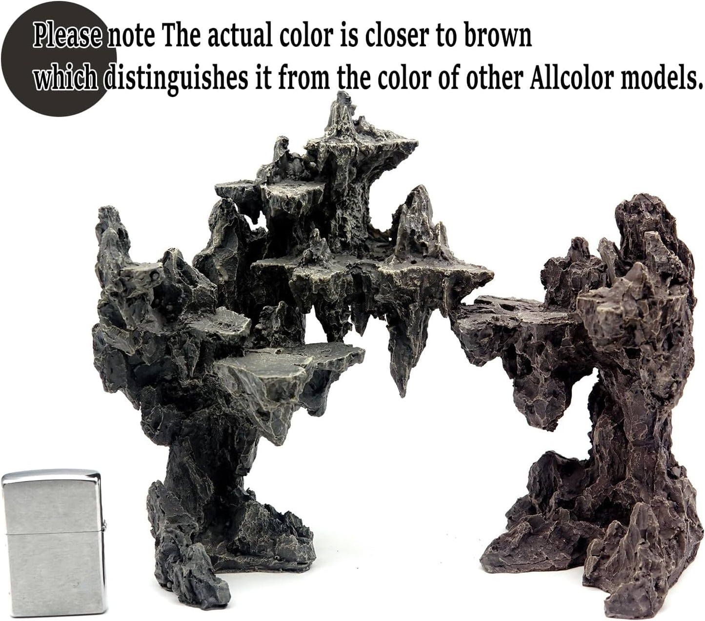 Fish Tank Decor Rocks.Aquarium Decoration Model.Easy and Quick Solution for Aquascaping.(Elf Island)