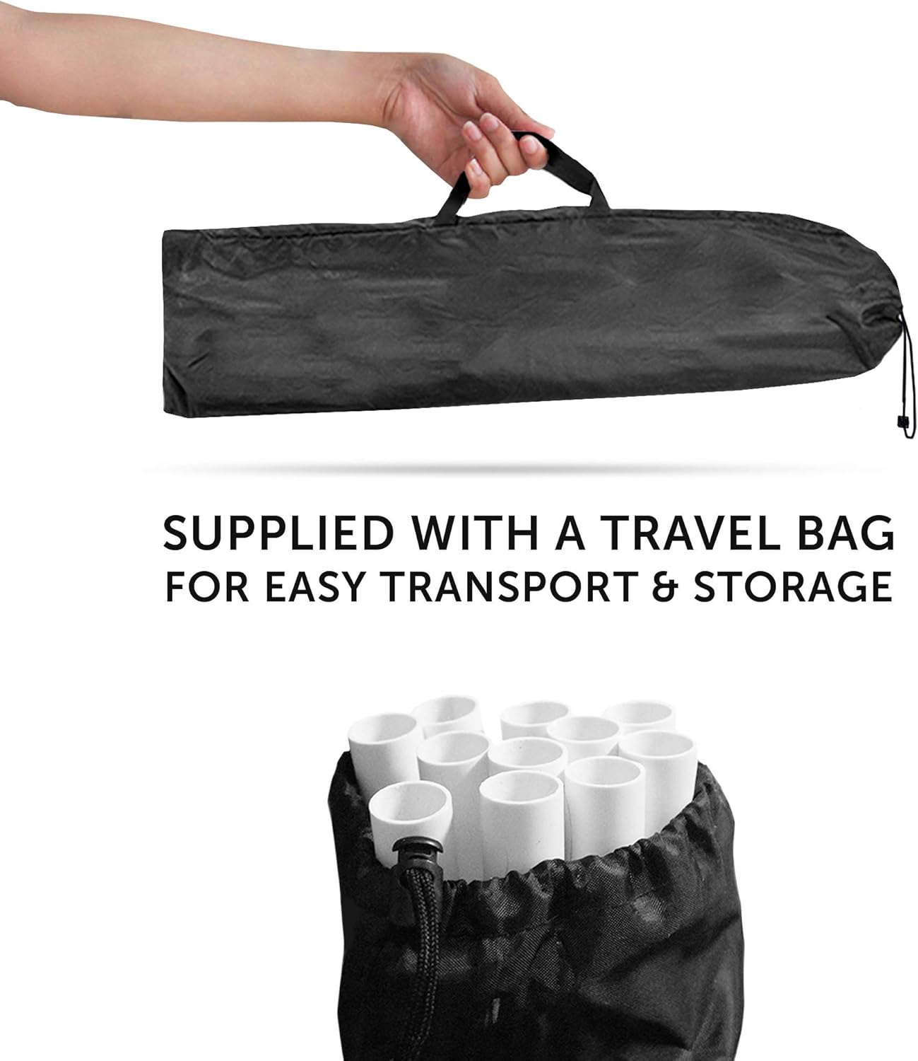 Better Sporting Dogs 4 Pack Adjustable Dog Agility Bar Jumps w/Cup Strips | Competition-Style Jump Cups for Height Class & Safe Displacement