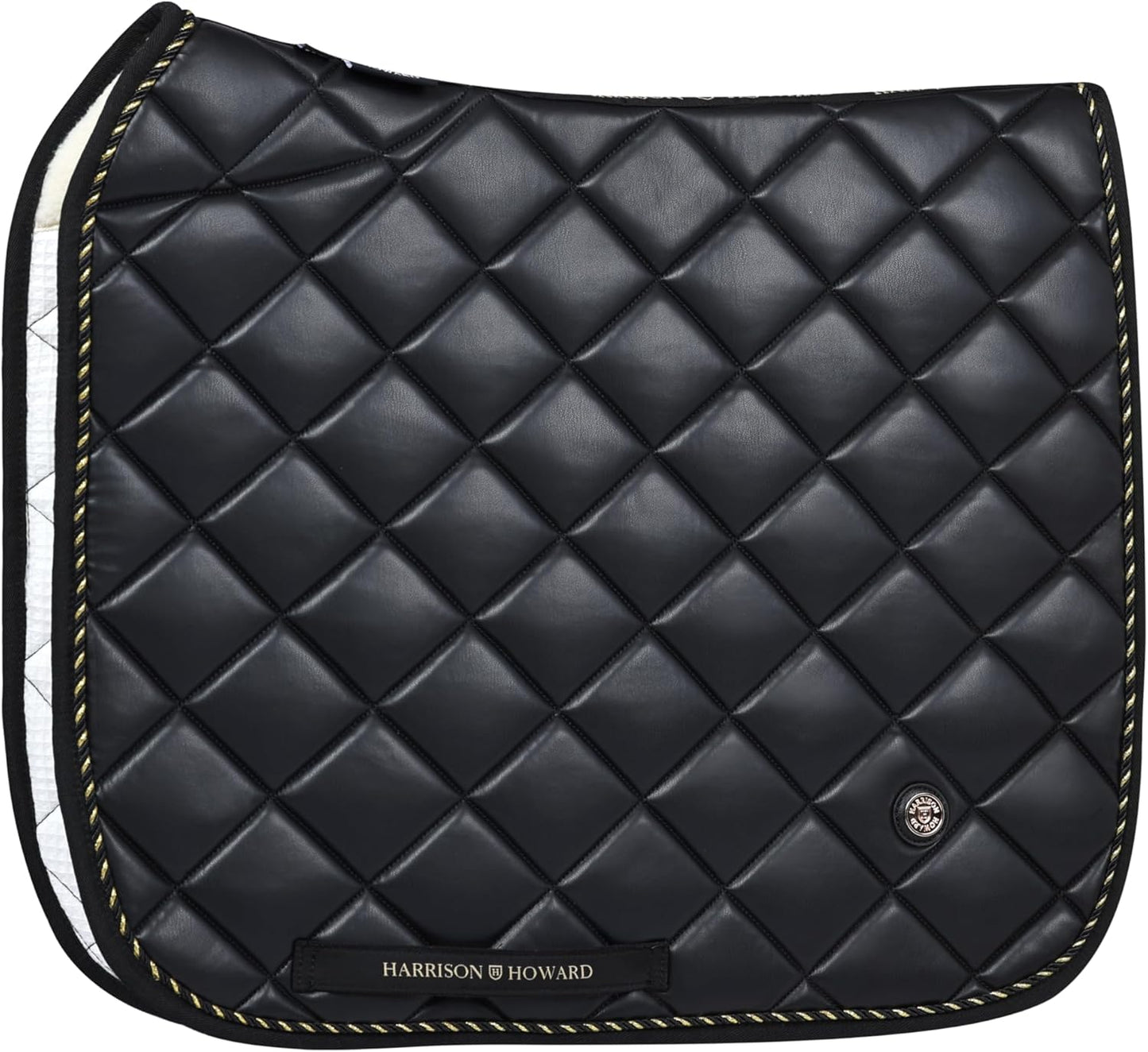 Harrison Howard Dressage Saddle Pad High-Performance Leather Saddle Pad for Horse Riding with Excellent Shock Absorption