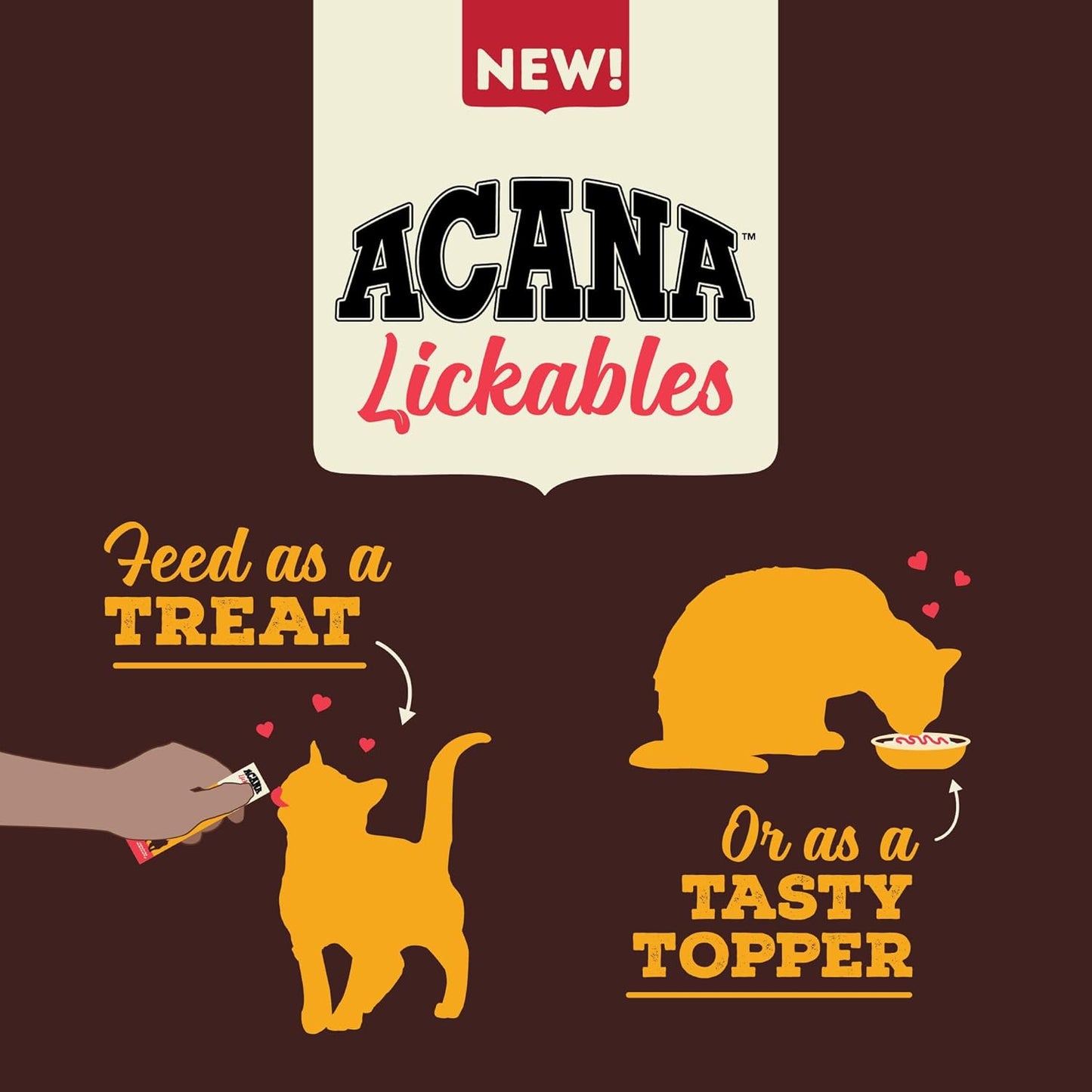 ACANA Lickables Cat Treats Chicken Recipe .5oz Tubes (5 Count)