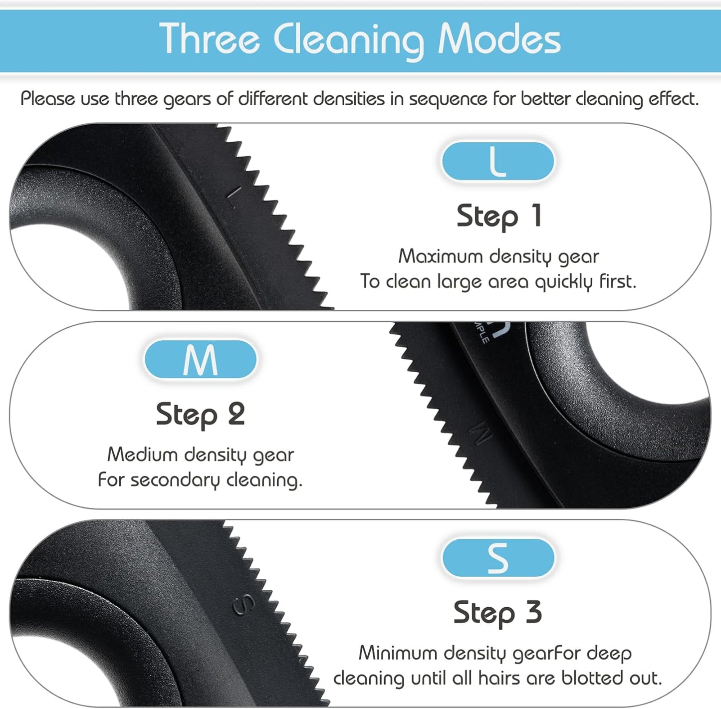 Analan Mini Pet Hair Remover for Car Detailing Supplies, Carpet Dog Hair Remover for Car Interior, Triangle Dog Hair Remover for Auto Detailing, Couch, Furniture, Lint, Carpet (Jet Black)