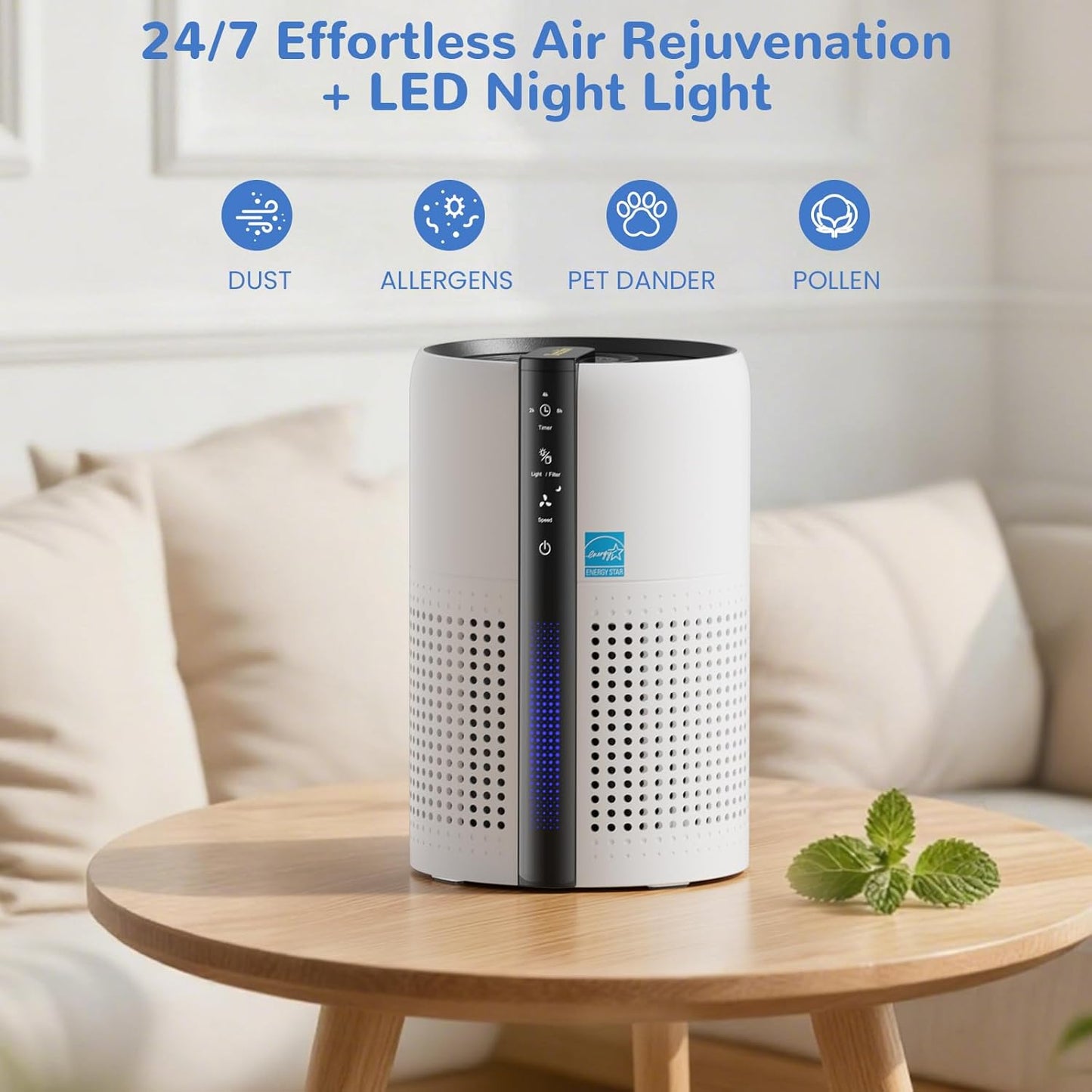 Cat Litter Deodorizer,Odor Eliminator for Pet Strong Odors 99% Activated Carbon Adsorption Plug in Air fresheners for home,Litter Box,Kitchen, Bathroom, Ion Air Purifier Quiet Portable