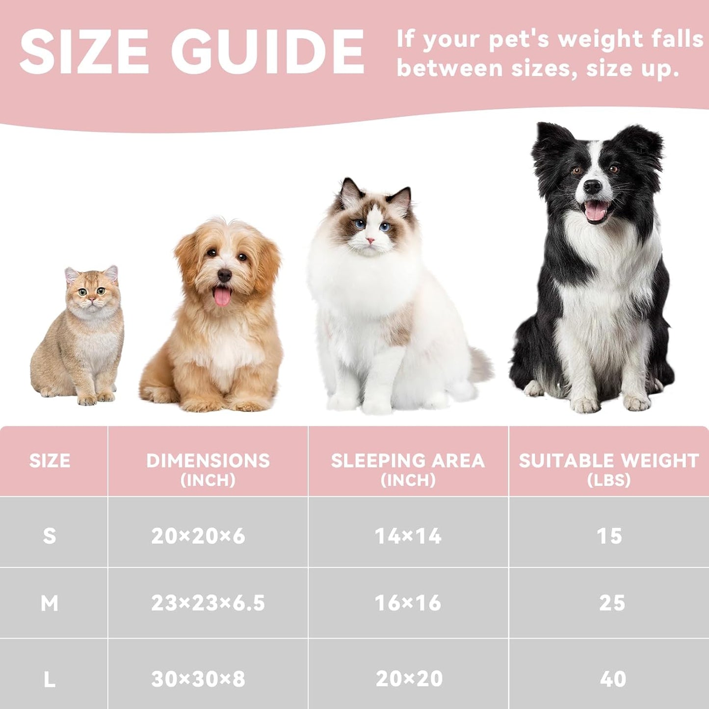 20in Camel Round Cat Dog Bed Gift for Large Medium Small Dogs Cats, Machine Washable Sleeping Sofa, Non-Slip Bottom Breathable Soft Calming Pet Cuddler for Indoor/Outdoor/Car/Cage