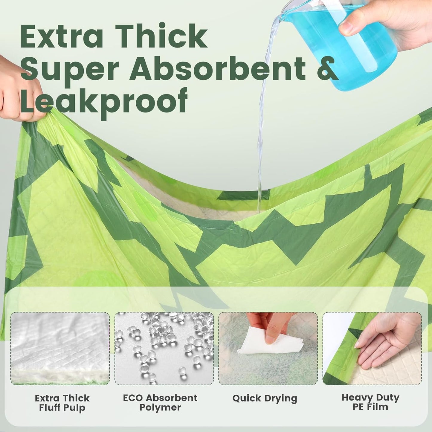 Gardner Pet Disposable Puppy Pads XL, 28" x 30" Dog Pee Pads for Dogs, Super Absorbent & Leak-Proof Full Edge-Wrapping Extra Thick Dog Potty Training Pads (30 Count)