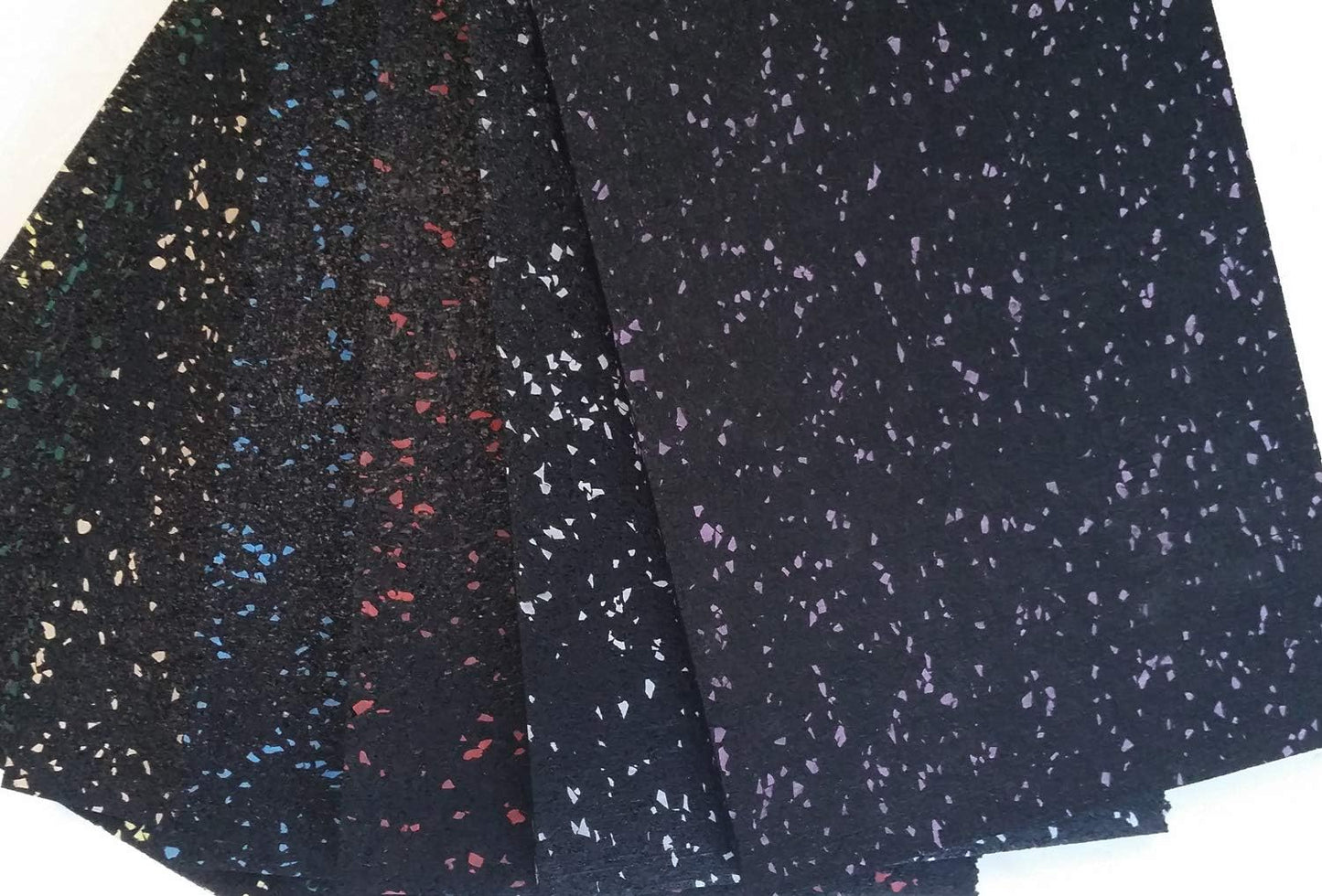 American Floor Mats 1/4in (7mm) Thick 10% Blue 4' x 16' Heavy Duty Rubber Rolls, Protective Exercise Mats, Home Gym Rubber Flooring