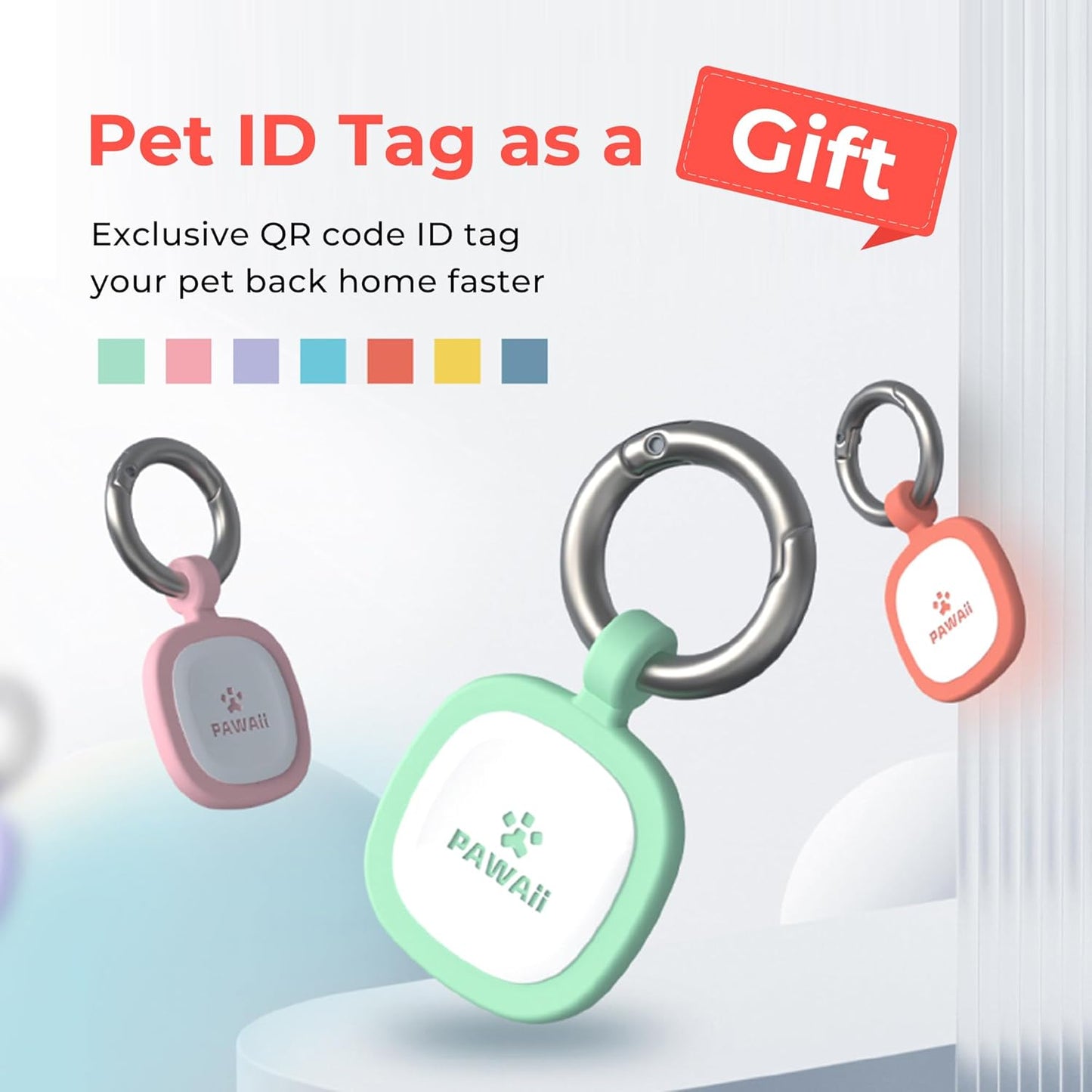 Pawaii Dog Food and Water Bowl with Non - Slip Rubber Base, Metal Insulated Stainless Steel Dog Bowls with ID Tag, Double - Wall, Durable and Dishwasher - Safe for All Dogs (34oz)