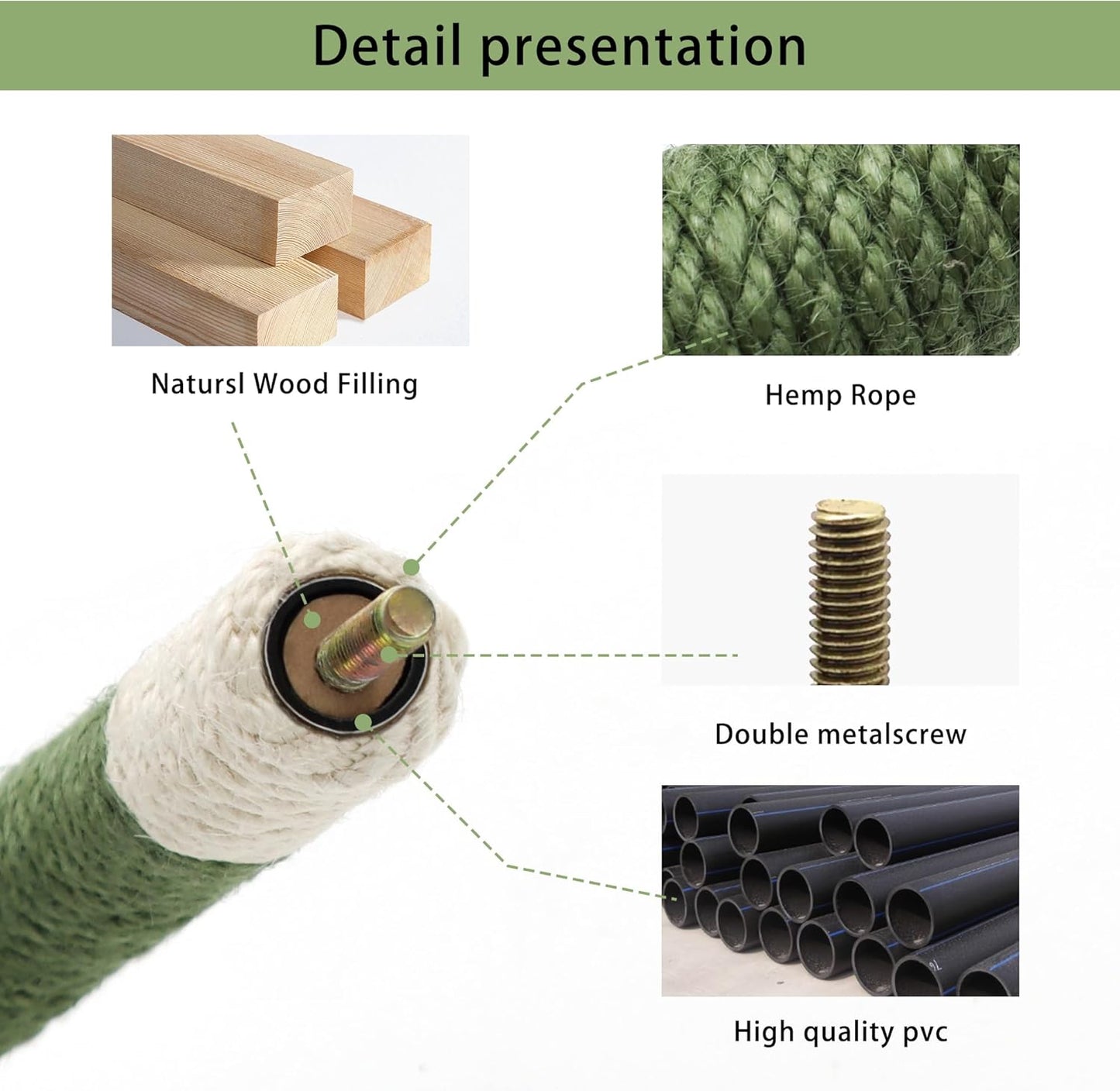 2 Pcs Medium Bird Stand Perch U Shape Hemp Rope Green Wood Parrot Perches for Medium Birds,Parakeets Macaw Cockatiels Conures Love Birds Finches,Bird Training Educational Stand Toys (M,2 Pack)