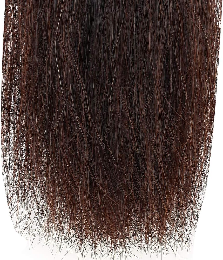 Horse Tail Extensions with Braided Horsehair Loop, Blunt Cut Bottom, 34-36 inches Long and 1 lb Weight (Dark Sorrel)