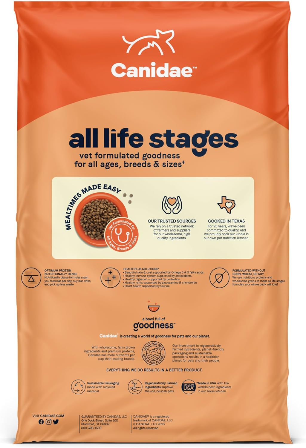 CANIDAE All Life Stages Lamb Meal & Rice Formula Dog Dry 27 Pound (Pack of 1)