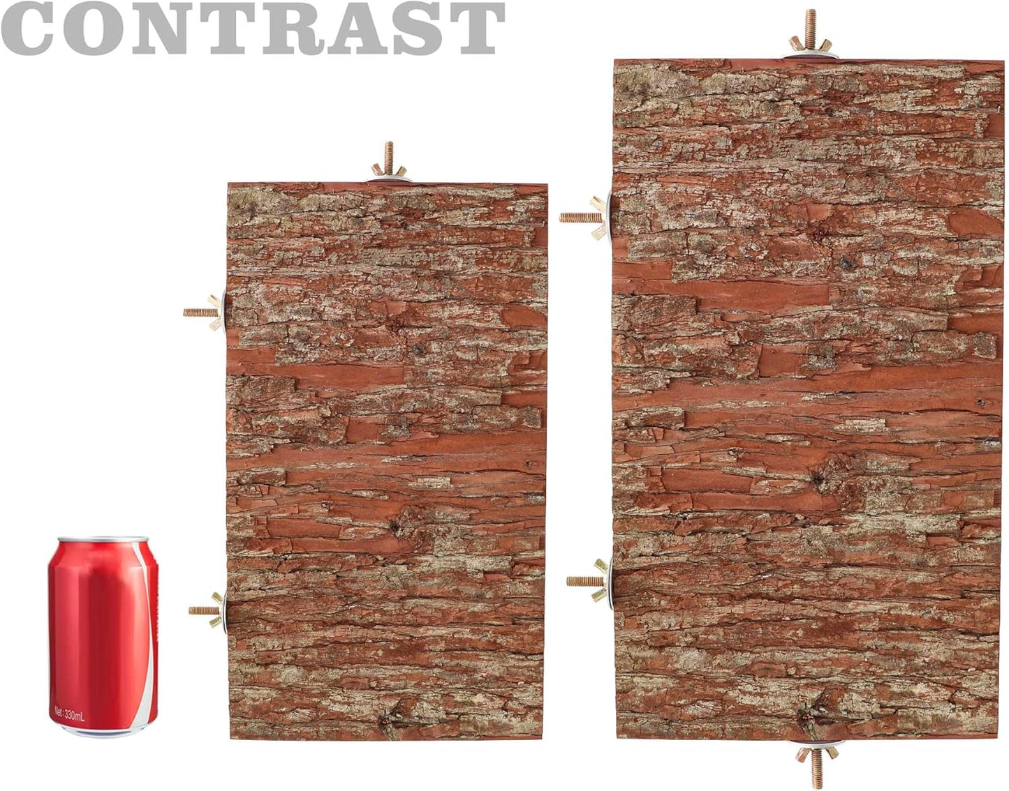 15.7 × 11.8 inch Large Bird Perch Stand Platform, Natural Wooden Small Animals Cage Accessories, Rectangle Stand Perch Shelf for Parrot Parakeet Cockatiel Rat Hamster Guinea Pig Conures Chinchillas