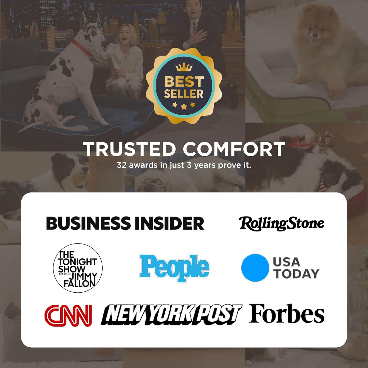 Bedsure L Plus Orthopedic Dog Bed for Large Dogs - Washable Dog Cat Bed Waterproof, L Plus Big Comfort Dogs Couch Sofa with Washable Removable Cover, Pet Bed with Nonskid Bottom, Pink, 38"