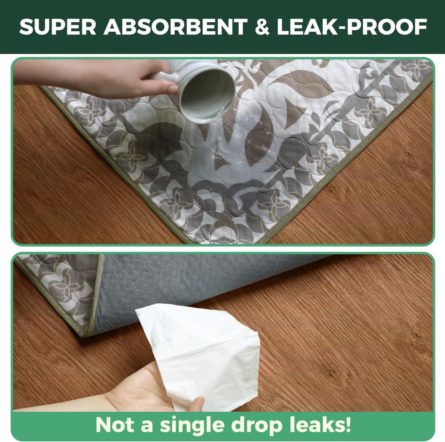 FXW Washable Pee Pads for Dogs, Puppy Pads with Super Absorbent, Specifically Designed for FXW Rollick/Homeplus 24 inch 8 Panels Dog Playpen, 63" Square, Boho, 1 Pack