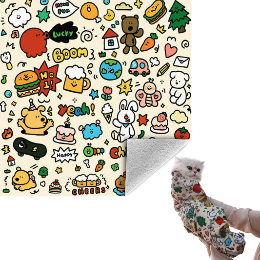 35.5" Cat Grooming Wrap Cat Wrap for Cutting Nails Cat Restraint for Nail Clipping Cat Swaddle Wrap Cat Burrito Wrap XL(Within 22lbs) Anti-Scratch Anti-Escape Multifunctional Pet Tool