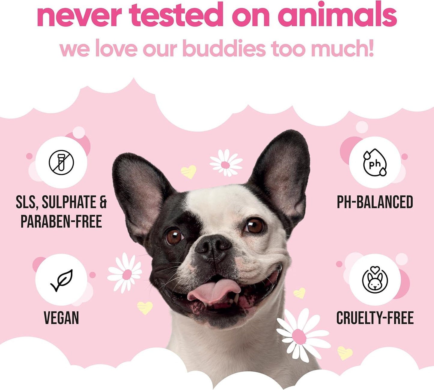 Baby Fresh Dog Conditioner (16.90oz) Made with Aloe Vera, Argan Oil & Pro Vitamin B5 to Detangle Matted Coats & Relieve Sensitive & Itchy Skin, Suitable for Puppies from 8 Weeks, Vegan